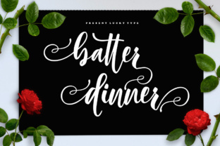 Batter Dinner Script: A Feminine Font with Versatile Appeal