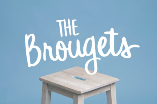 Brougets Script: A Hand-Lettered Brush Script with a Strong Personality
