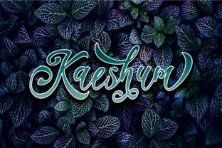 Discover the Kaeshum Script: A Bold and Elegant Typographic Style