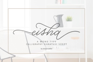 Eisha Script: A Modern Handwritten Font for Creative and Professional Use