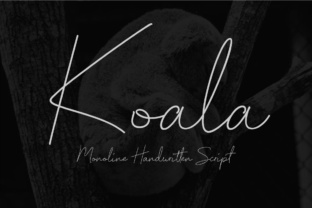 Koala Script: A Versatile Monoline Handwritten Font for Modern Design