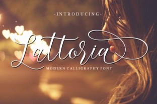 Lattoria Script: A Modern Calligraphy Font with Flair