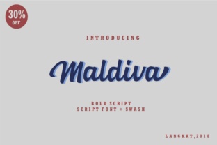 Maldiva Script: A Bold and Striking Font for Design Projects