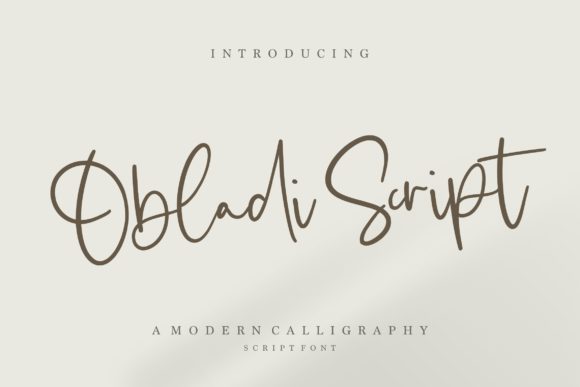 Obladi Script: A Timeless Handwritten Font for Modern Design
