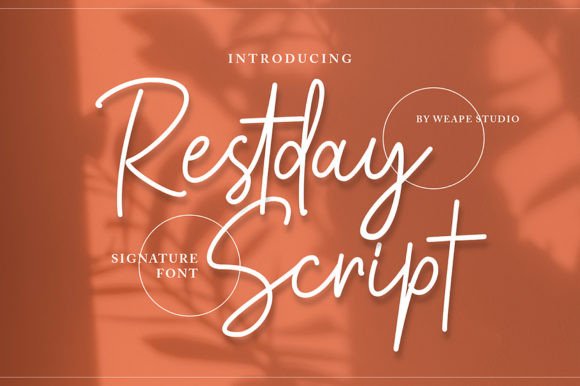 Restday Signature Script: A Versatile Handwritten Font for Everyday Creativity