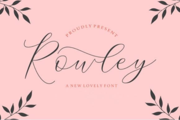 Rowley Script: A Delicate Handwritten Font for Elegant Designs