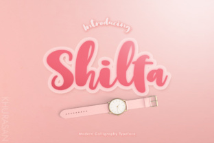 Shilfa Script: A Bold and Cheerful Font for Creative Designs