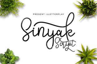 Sinyak Script: A Unique Typographic Style by IjemRockArt Letterplay